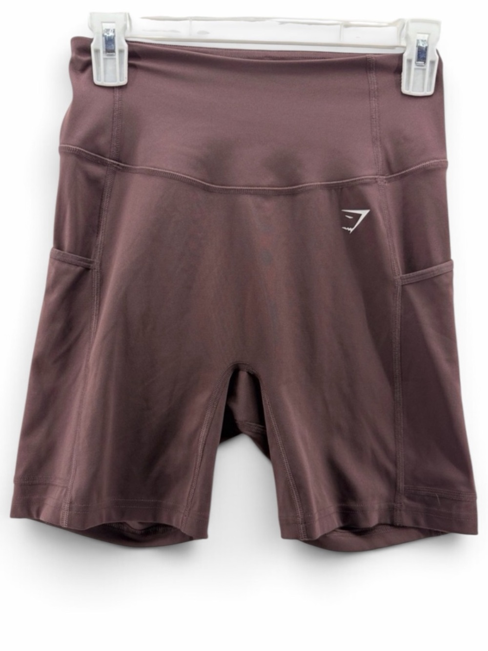 Gymshark Womenâs Mauve Plum High-Rise Pocket Bike Shorts Size Small